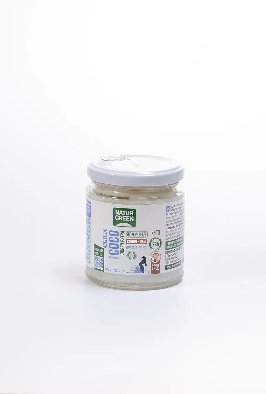 Aceite de coco Virgen Extra Bio 200 g (215 ml)