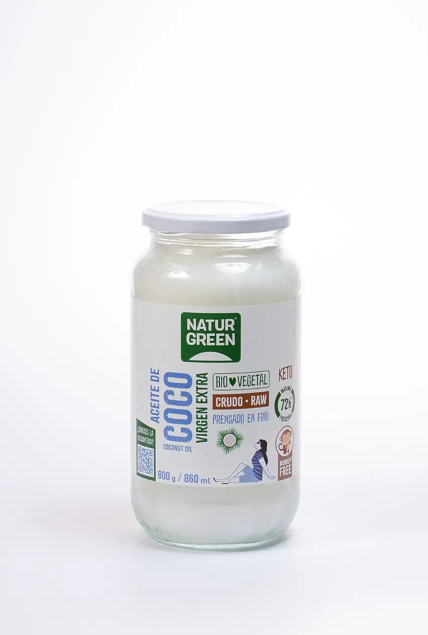 Aceite de coco Virgen Extra Bio 800 g (860 ml)