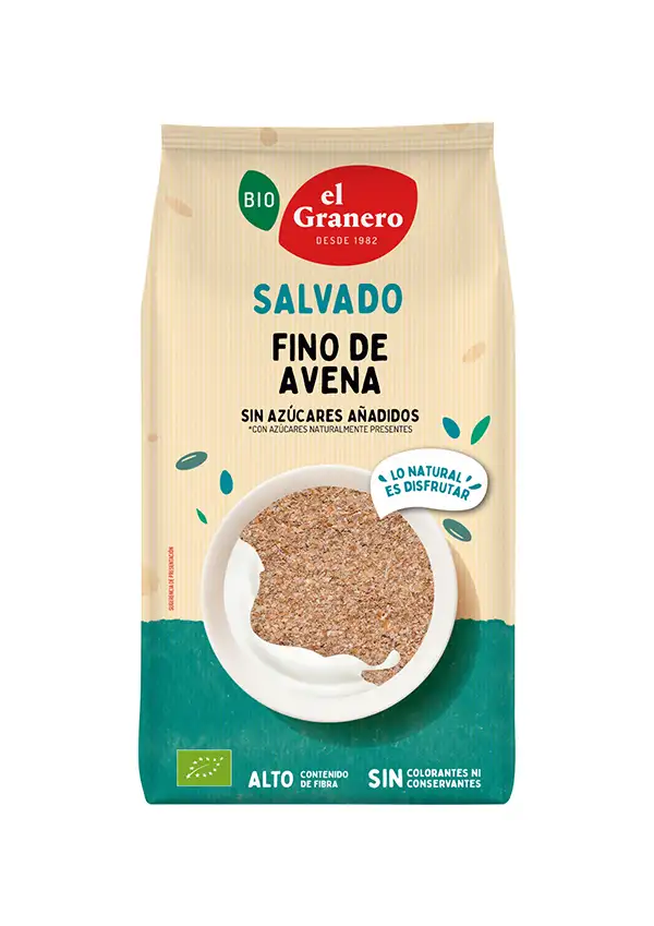 Salvado fino de avena 500g ECO