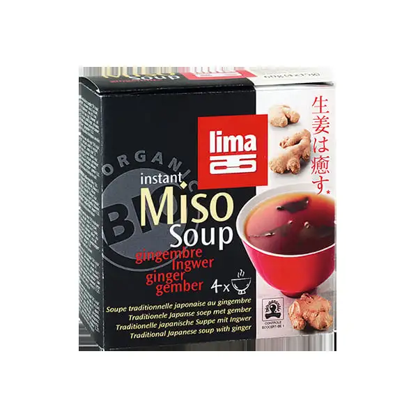 Sopa instantánea de miso con jengibre 4u ECO