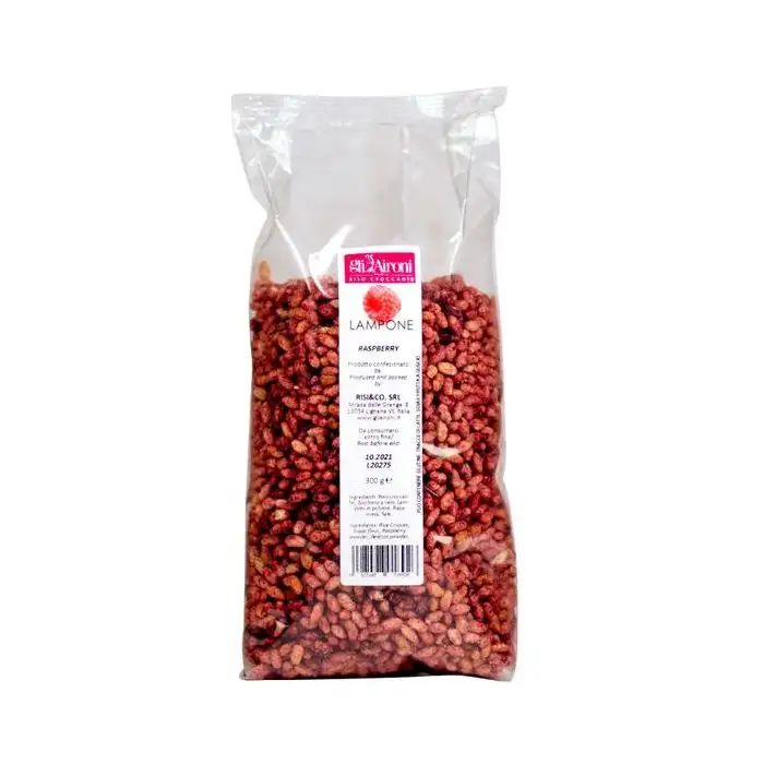 Arroz crujiente con frambuesa GliAironi 300 g