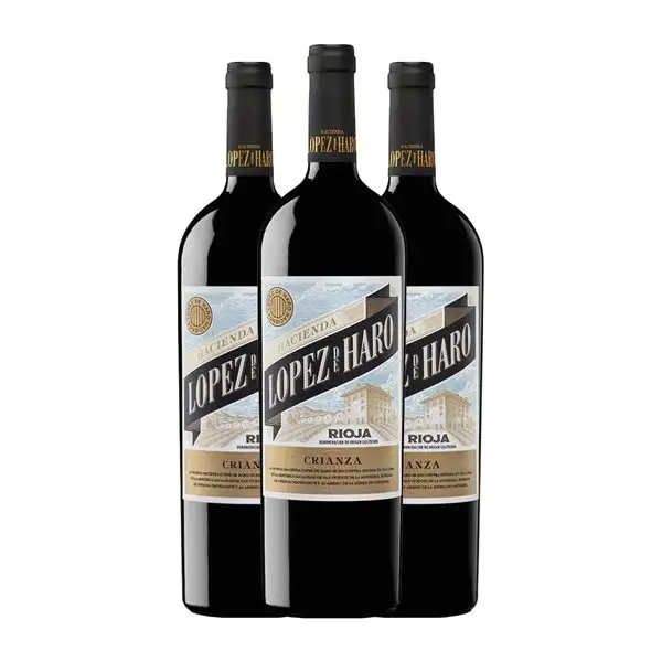 Hacienda López de Haro Rioja Crianza Botella Magnum 1,5 L Vino Tinto (Caja de 3 unidades)