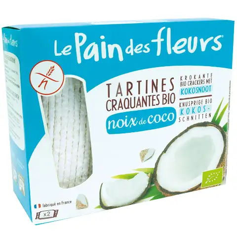 Tostadas crujientes de arroz y coco 150g Le Pain des Fleurs | ecológico