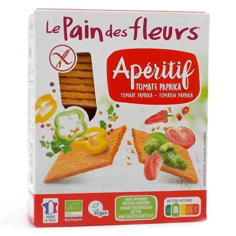 X PAN DE FLORES APERITIF CON TOMATE Y PAPRIKA 150g BIO