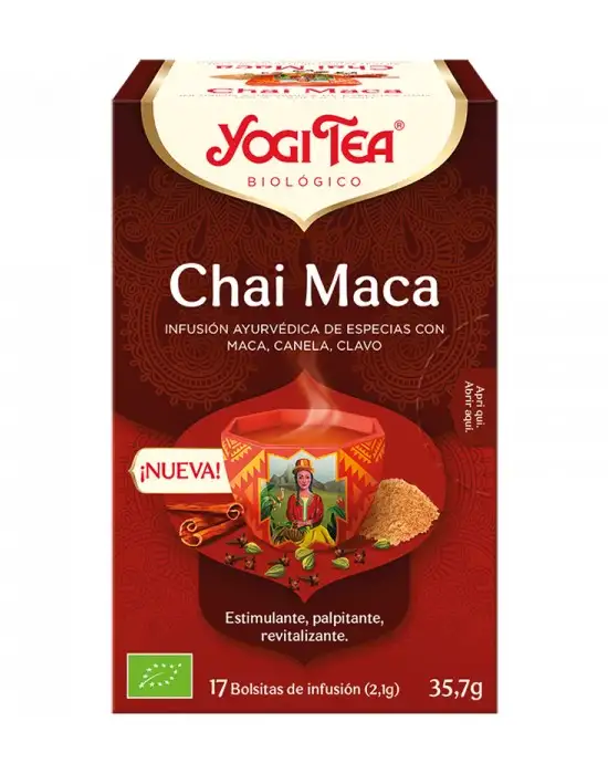 Infusión chai maca 17 bolsitas BIO Yogi Tea