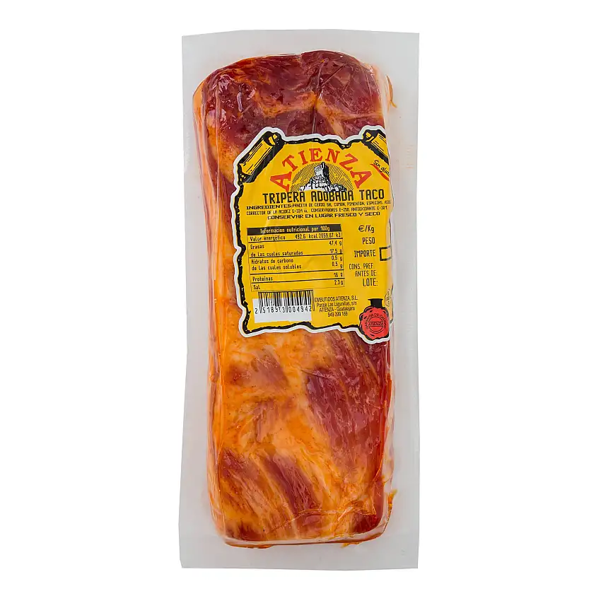1/4 tripera adobada Atienza 350g aproximadamente