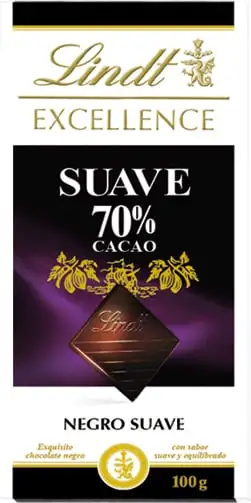 Chocolate negro 70% de cacao Lindt excellence 100g