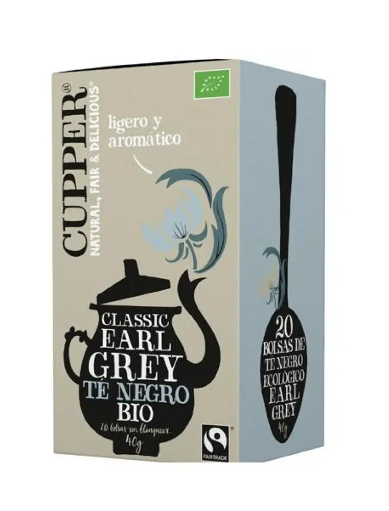 CUPPER - TE NEGRO EARL GREY 20 BOLSAS BIO