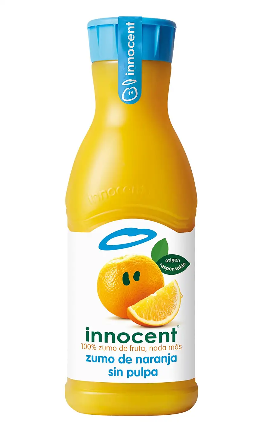 Zumo de naranja sin pulpa Innocent 900ml