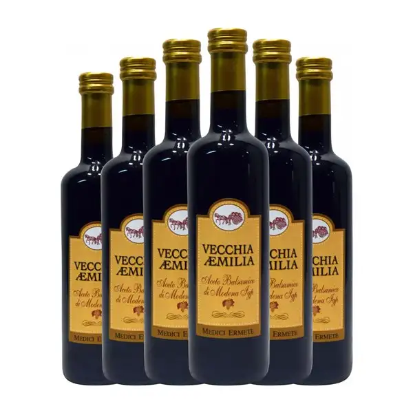 Vinagre Medici Ermete Aemilia Modena Vecchio — Viejo Botella Medium 50 cl (Caja de 6 unidades)