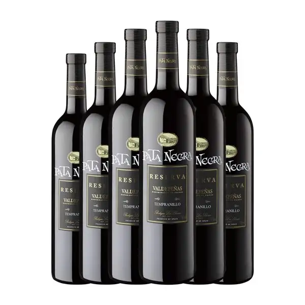 García Carrión Pata Negra Valdepeñas Reserva 75 cl Vino Tinto (Caja de 6 unidades)