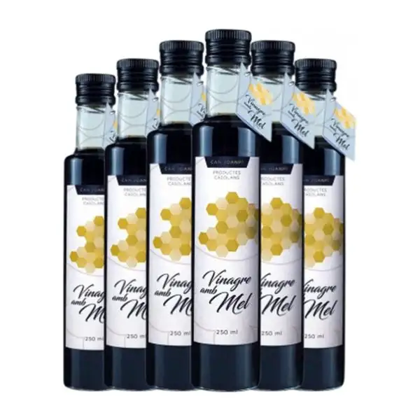 Vinagre Can Joanpi Botellín 25 cl Miel (Caja de 6 unidades)