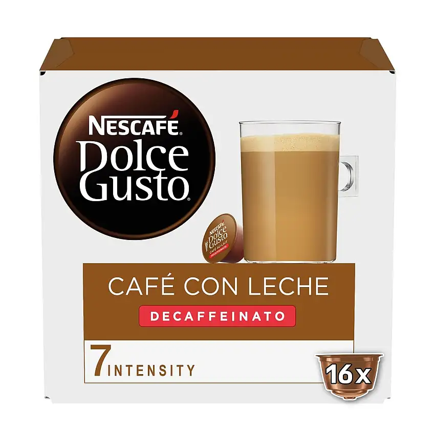 Café con leche descafeinado Nescafé Dolce Gusto 16 cápsulas