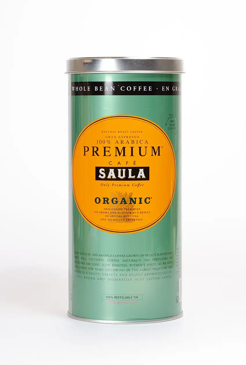 Café organic en grano SAULA 500 g