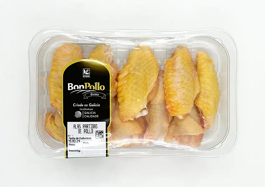 Alas de pollo partidas Bon Pollo 550g aproximadamente