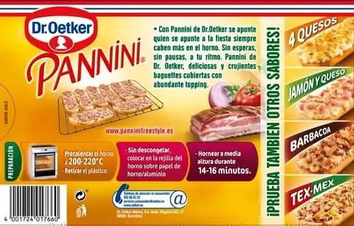 Pannini Dr Oetker 250g bacon