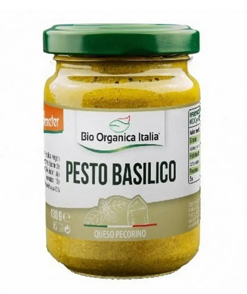 Pesto basilico pecorino Bio Organica Italia Demeter 130g | ecológico