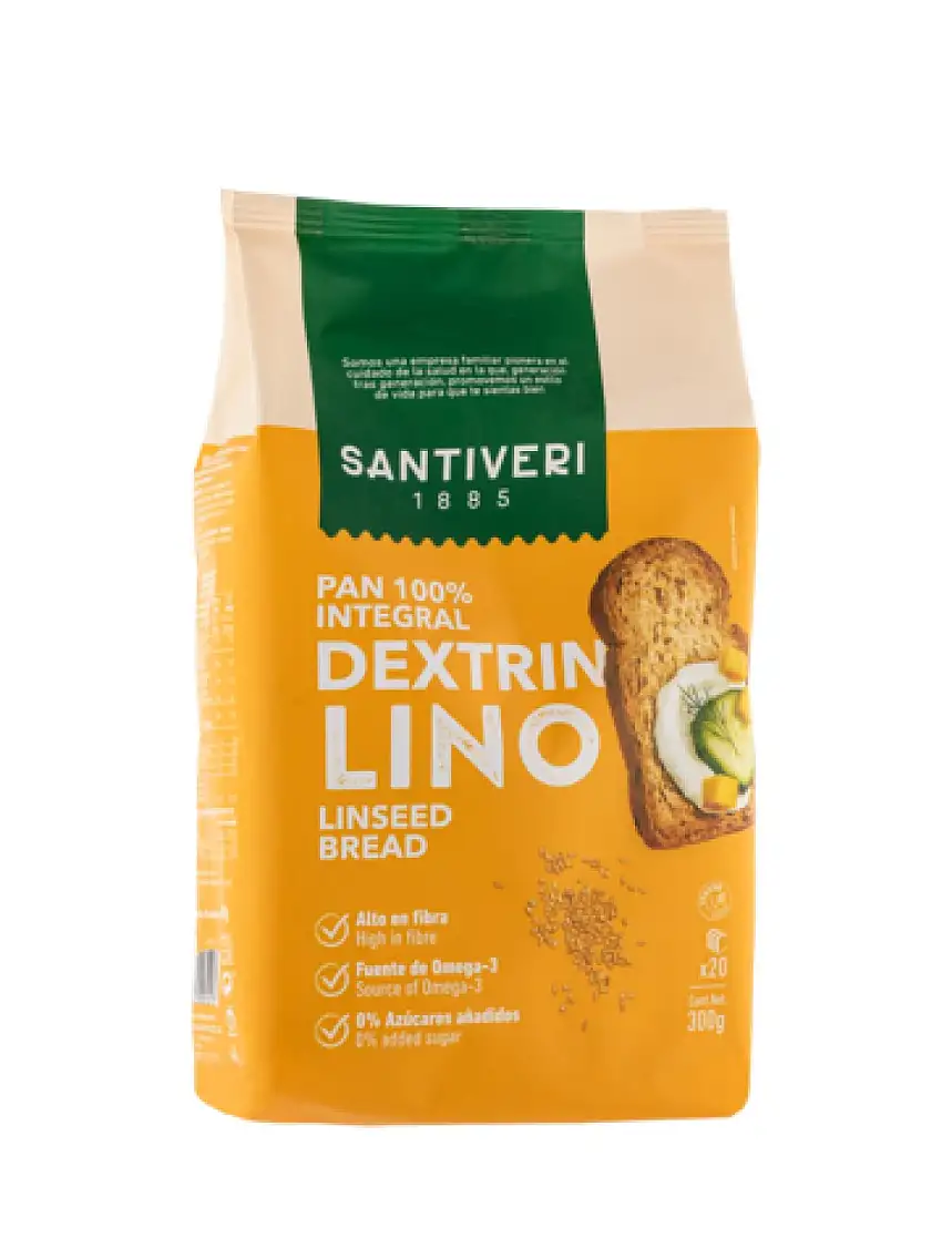 Pan dextrin lino 300g Santiveri