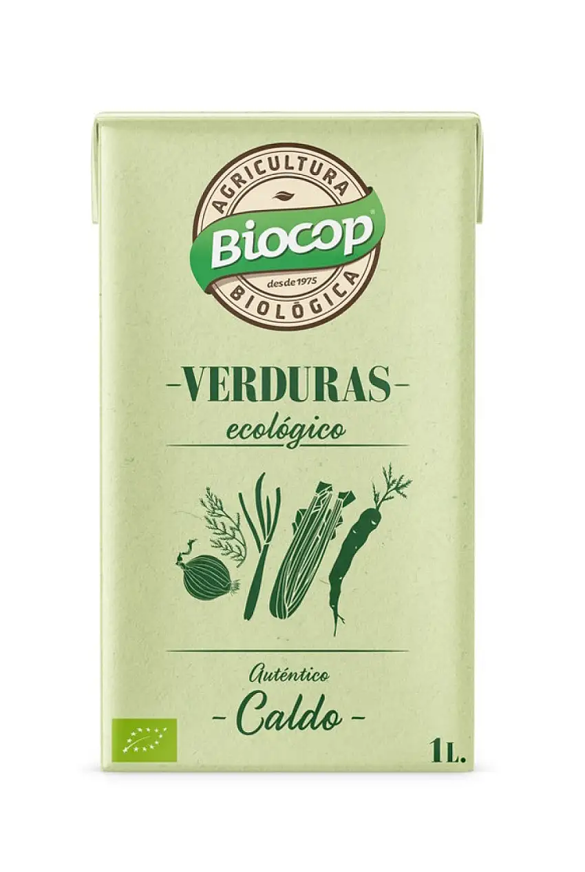 Caldo ecológico de verduras auténtico 1L Biocop