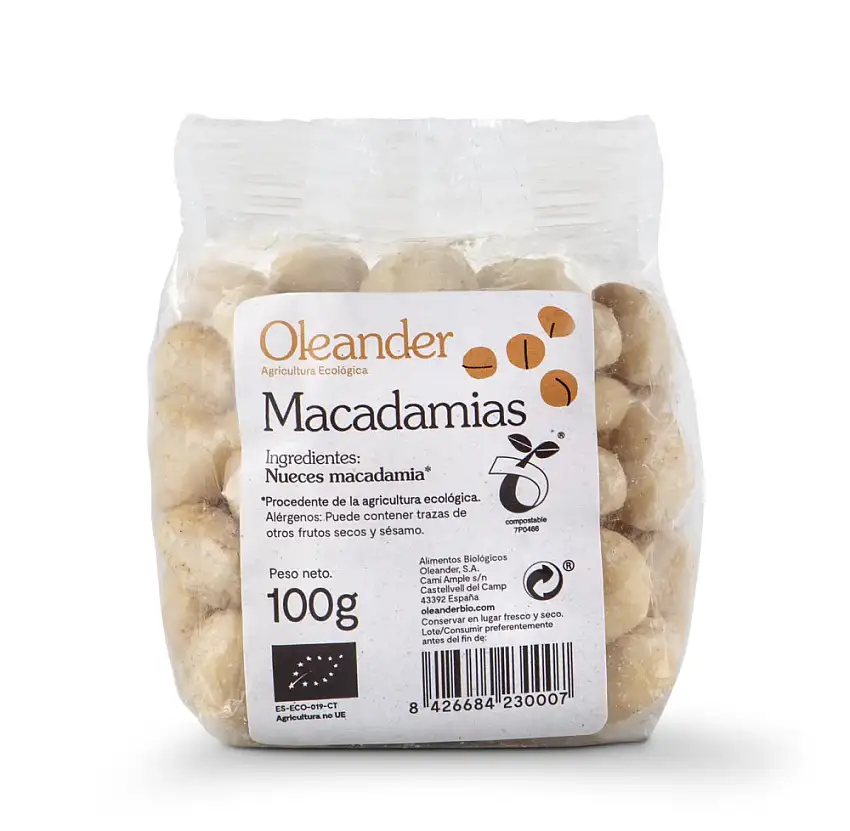 Nueces de macadamia Oleander 100g | ecológico