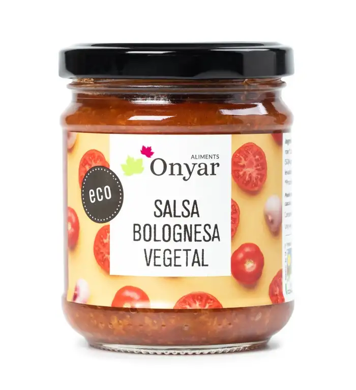 Salsa boloñesa vegetal 200g ecológica Aliments Onyar
