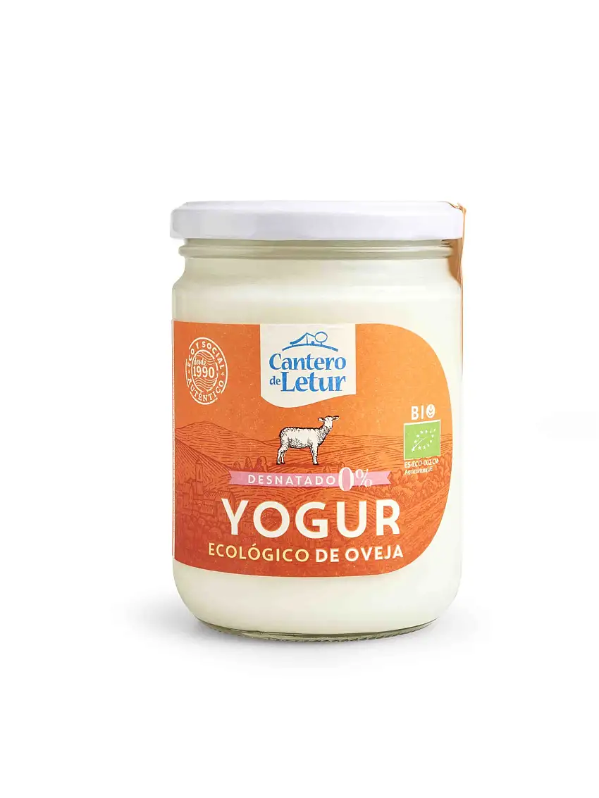 Yogur ecológico desnatado de oveja 420g Cantero de Letur