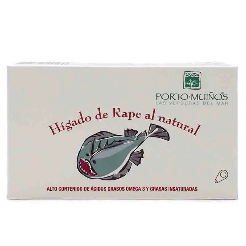 Hígado de rape al natural 125g Porto Muiños
