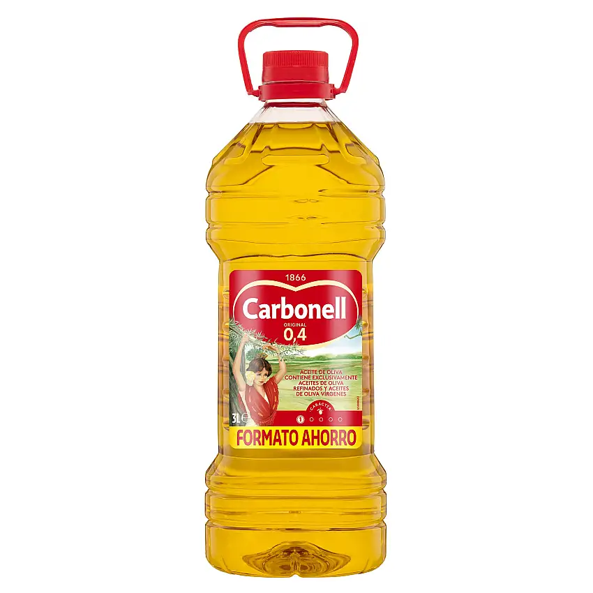 Aceite de oliva Carbonell garrafa 3l 0,4º