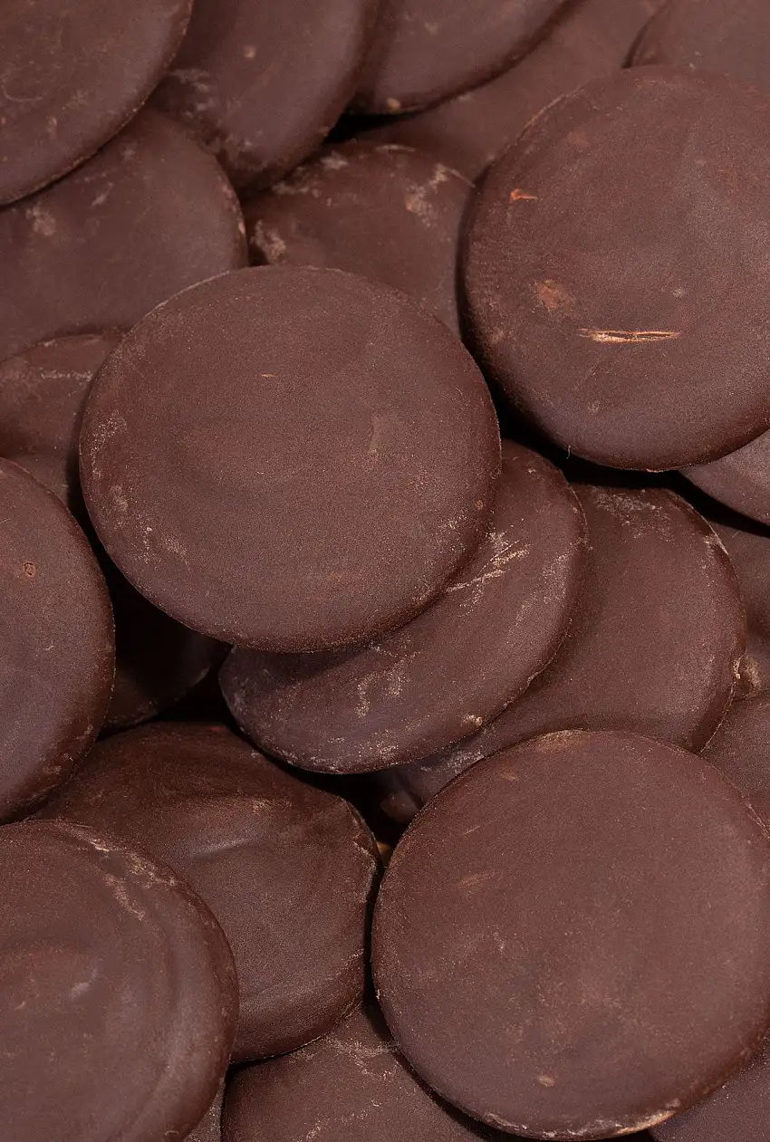 Chocolate en gotas 72% MG. Sin azúcar