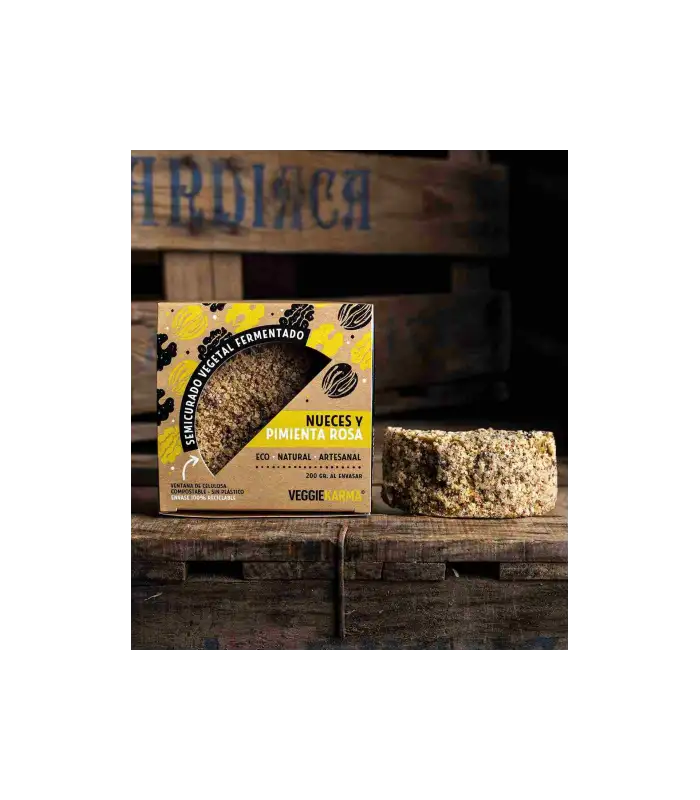 AHUMADO VEGANO DE NUECES CON PIMIENTA ROSA VEGGIKARMA 200gr