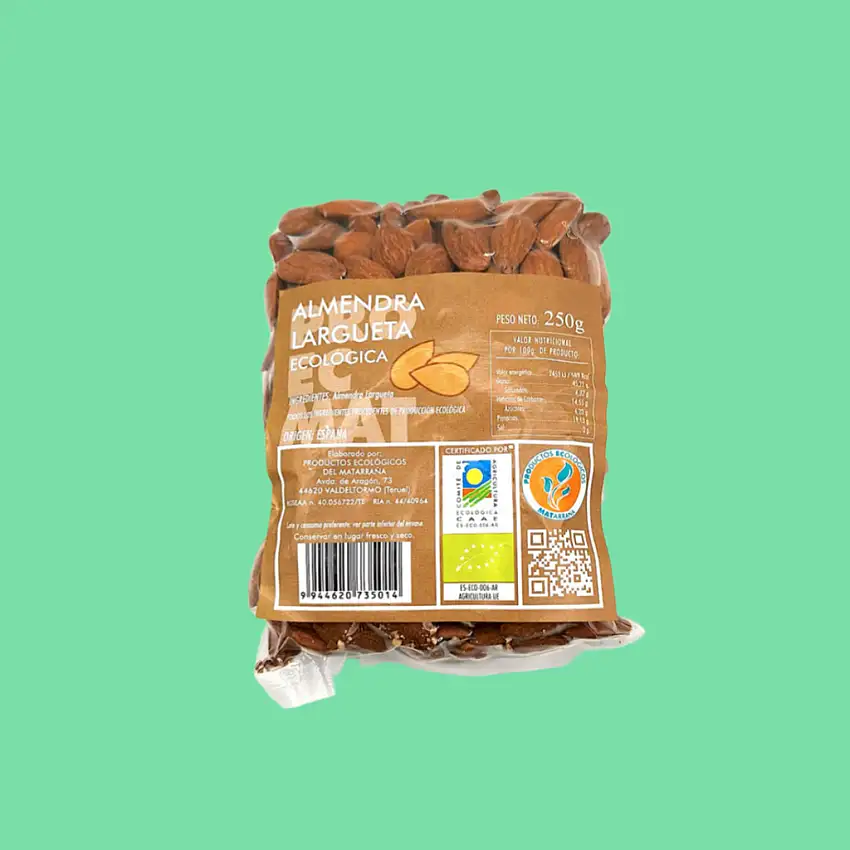ALMENDRA LARGUETA CRUDA ECO