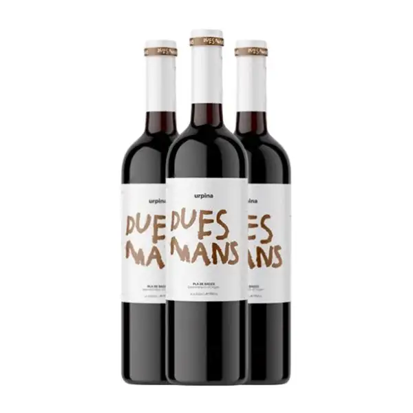 Ampans Dues Mans Pla de Bages Crianza 75 cl Vino Tinto (Caja de 3 unidades)