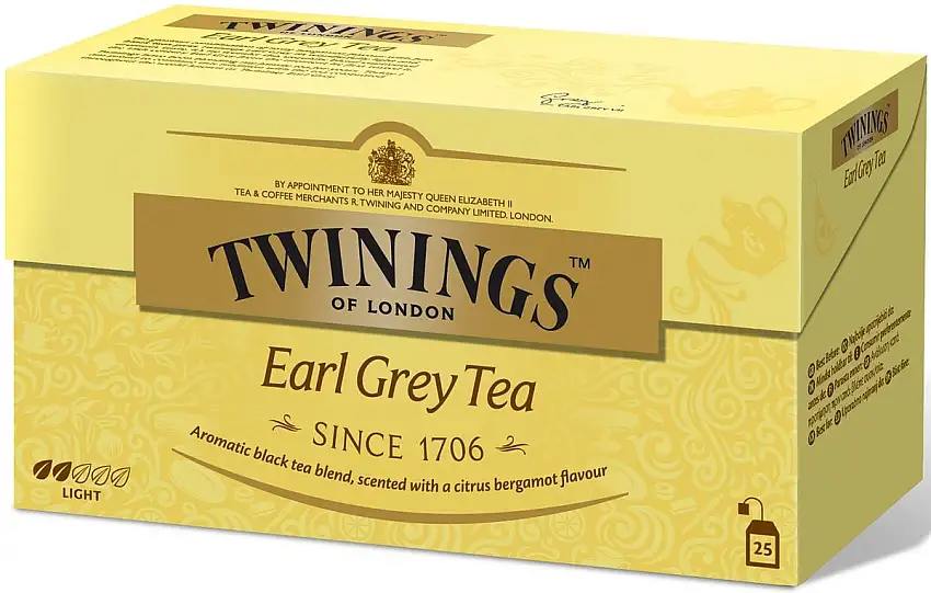 Té negro Twinings 25u earl grey