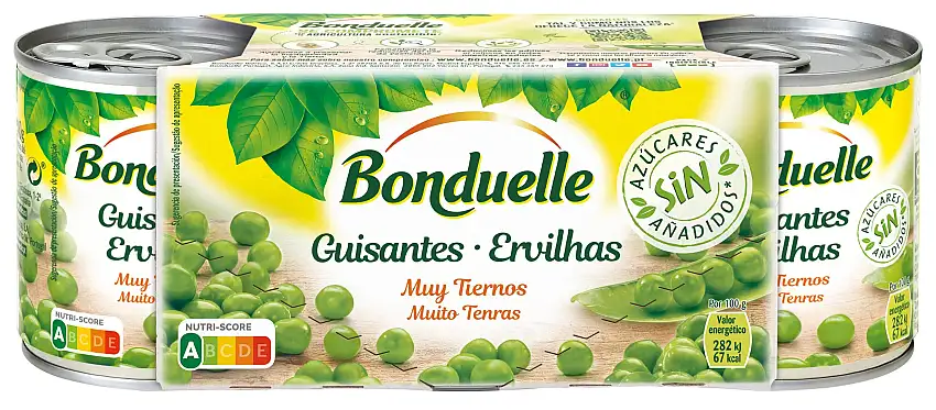Guisantes Bonduelle pack 3 natural