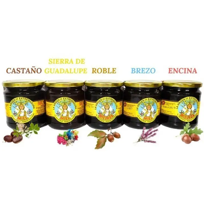 Pack Explosión de Sabor: Selección de Mieles Intensas 500g - Virgen Extremadura - Ahorrocash