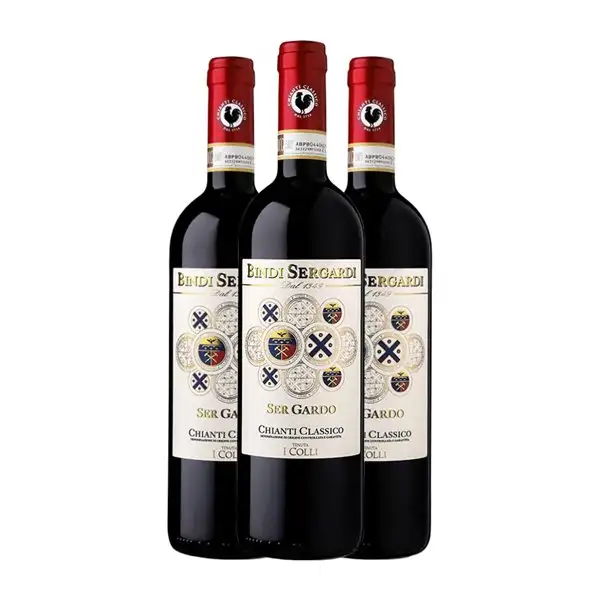 Bindi Sergardi I Colli Ser Gardo Sangiovese Chianti Classico — Clásico 75 cl Vino Tinto (Caja de 3 unidades)