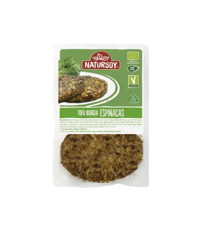 BURGER ESPINACAS BIO 160g NATURSOY