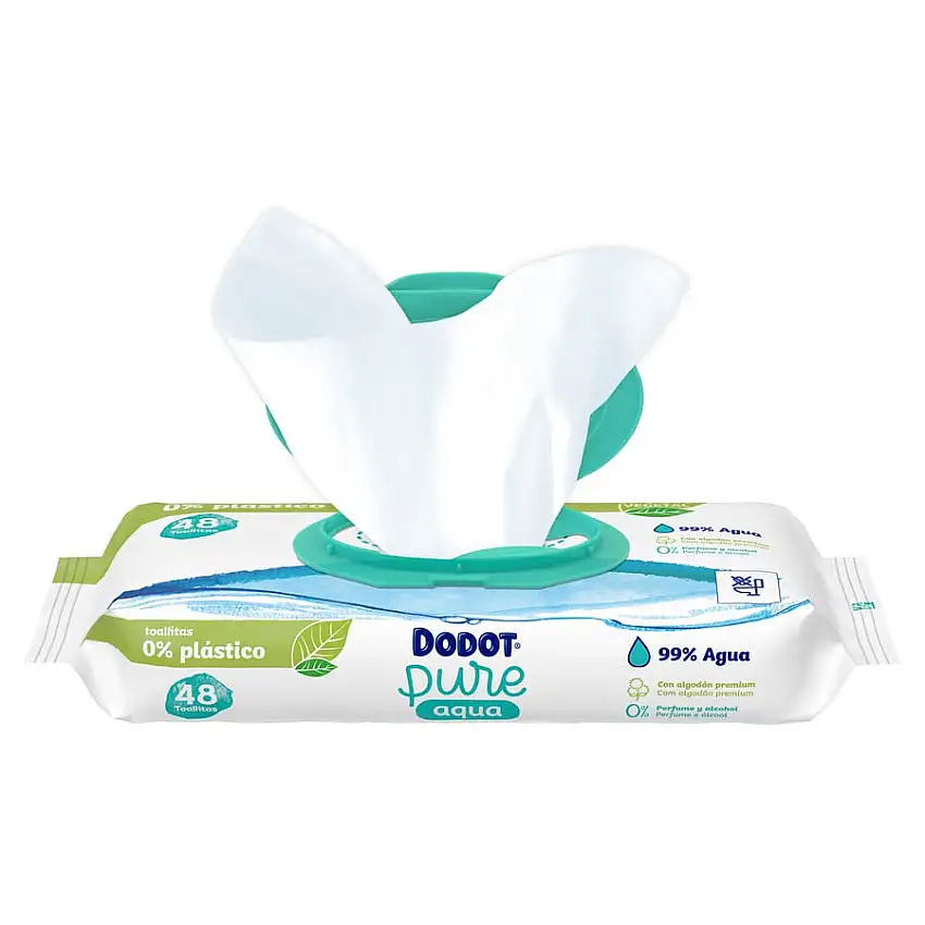 Toallitas húmedas infantiles Dodot aqua 48 uds