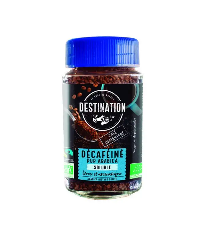 CAFE SOLUBLE ARABICA DESCAFEINADO BIO 100g DESTINATION