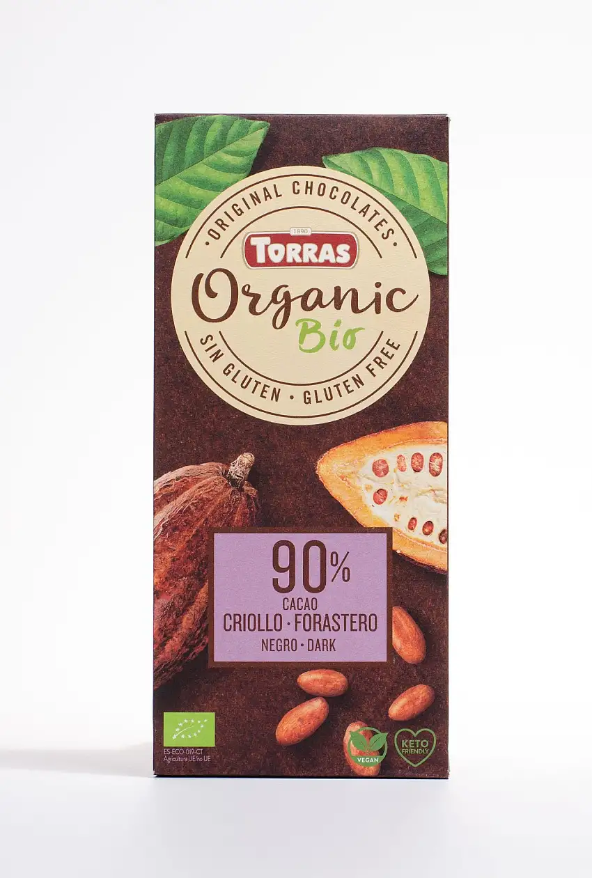 Chocolate Organic Bio 90% Cacao Torras 100g