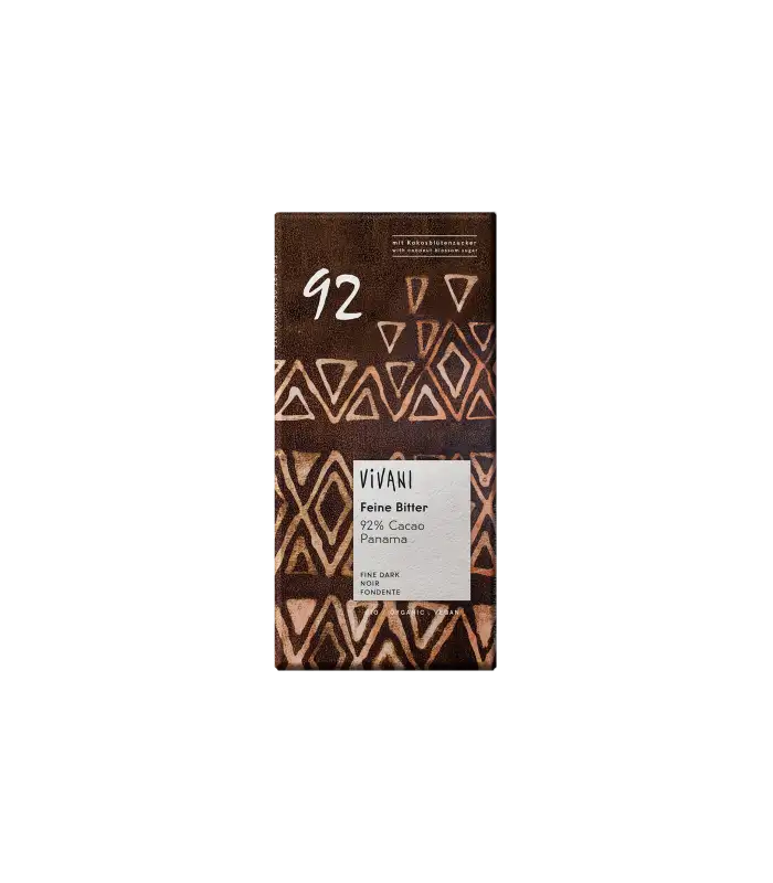 CHOCOLATE NEGRO 92% ECO 80g VIVANI