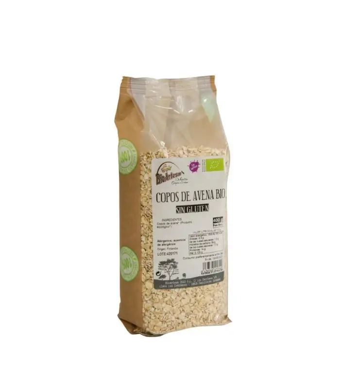 COPOS DE AVENA FINOS SIN GLUTEN 1kg BIOARTESA
