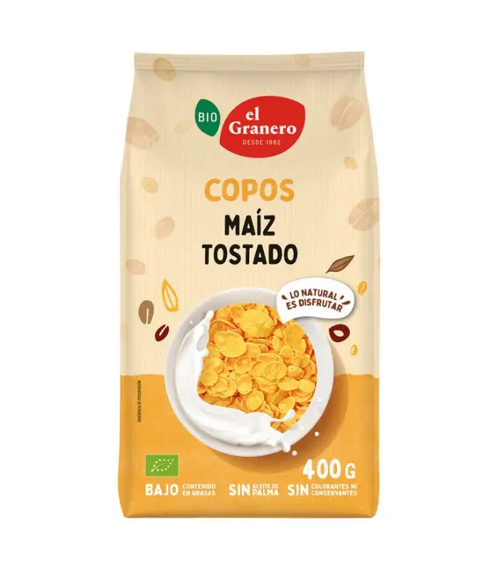 COPOS DE MAIZ TOSTADOS BIO 400g GRANERO