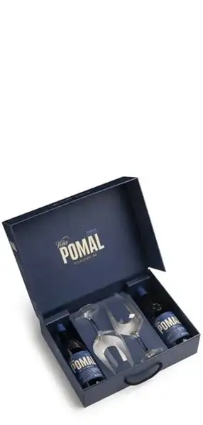 'Estuche 2 Viña Pomal 106 Barricas + 2 copas'