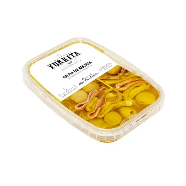 Gilda de Anchoa del Mar Cantábrico con aceite de Oliva Virgen Extra 5 uds YURRITA