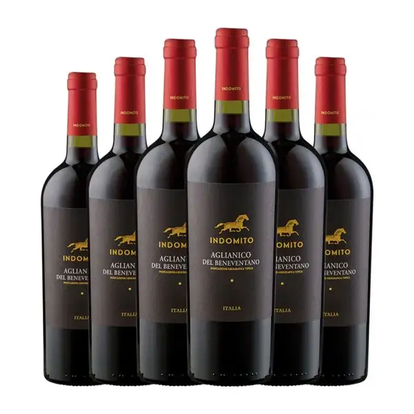 Indomito Aglianico Beneventano 75 cl Vino Tinto (Caja de 6 unidades)