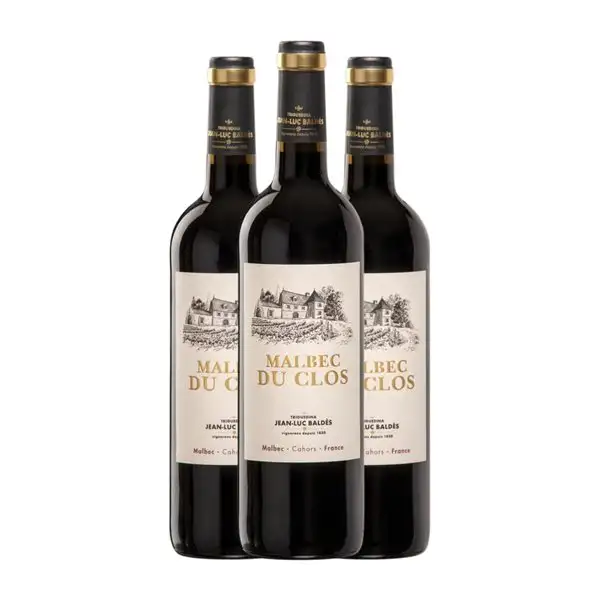 Jean Luc Baldès Malbec Cahors 75 cl Vino Tinto (Caja de 3 unidades)