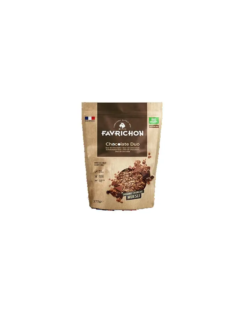 Muesli crujiente duo chocolate Favrichon 375 gr