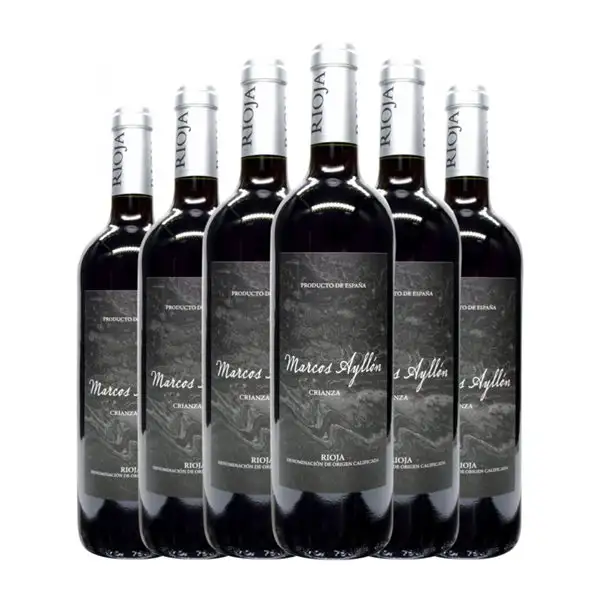 Marcos Ayllón Tempranillo Rioja Crianza 75 cl Vino Tinto (Caja de 6 unidades)