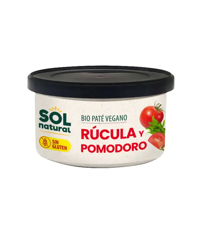 PATE VEGETAL DE RUCULA Y POMODORO SOL NATURAL 125GR